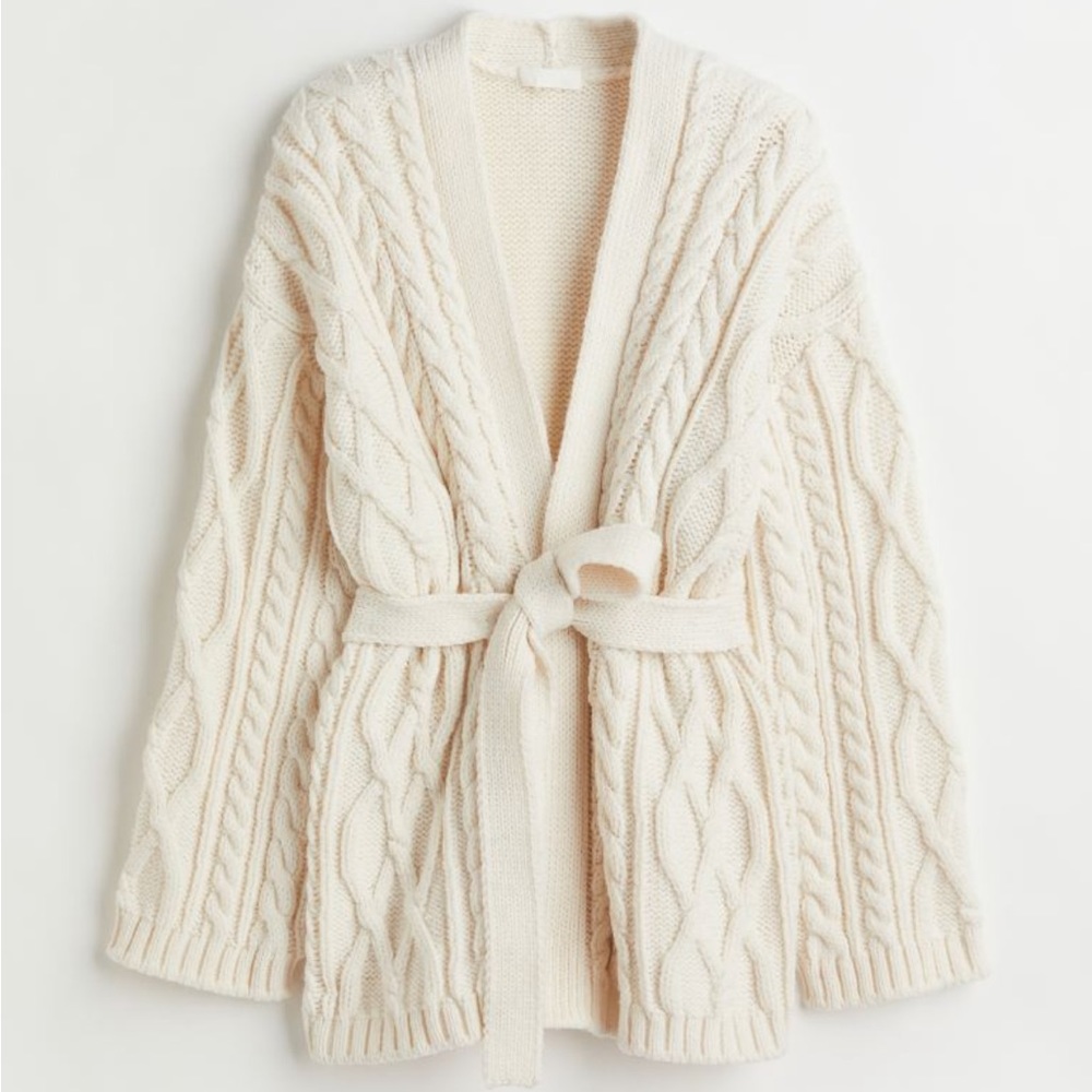 Chunky Cable Knit Cardigan
